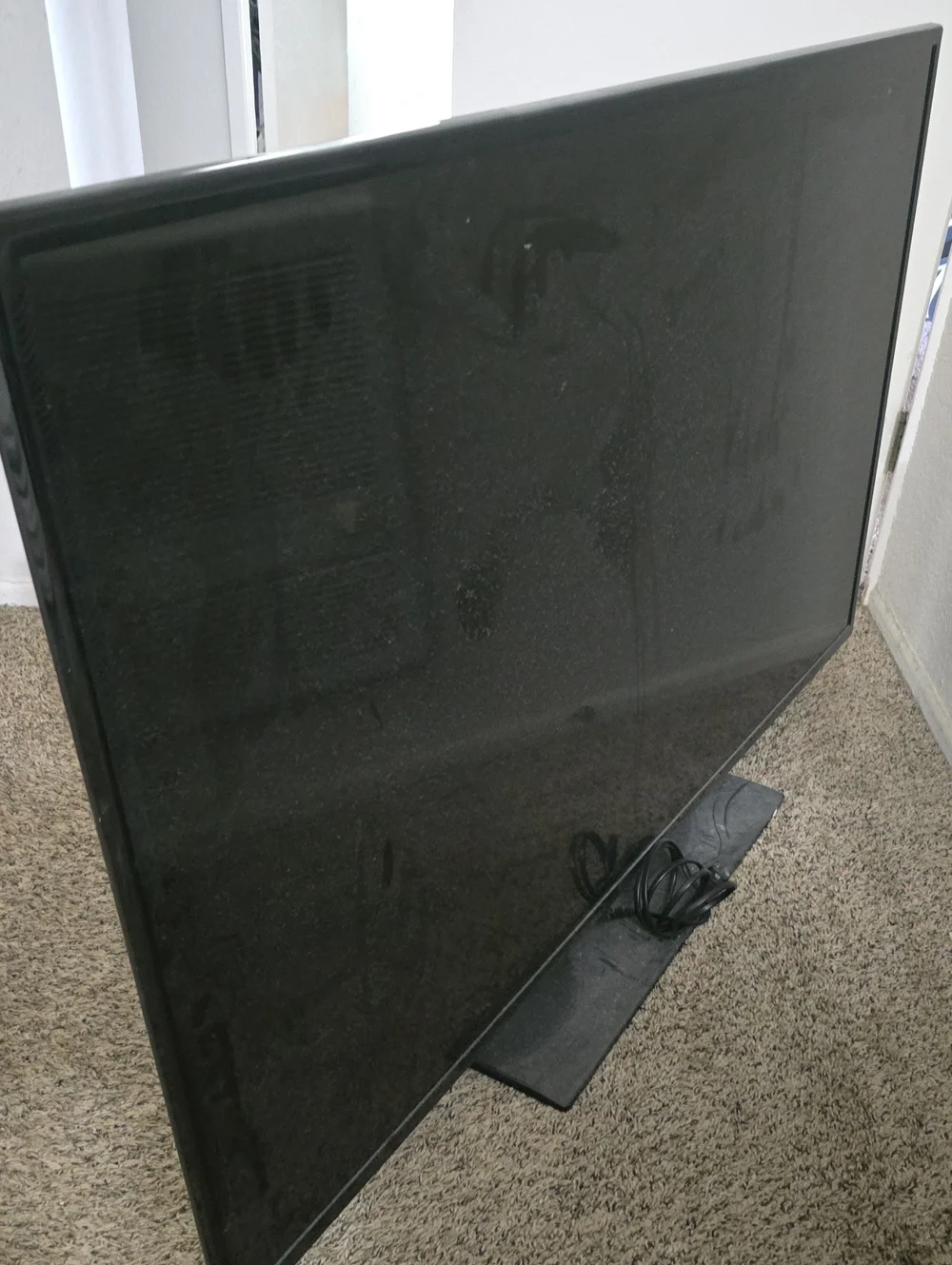 Samsung Black TV Rear Label Plate